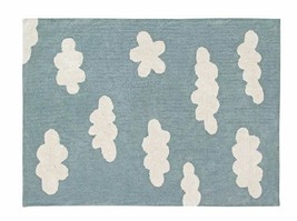 Lorena Canals Clouds Rug in Vintage Blue Washable - $1,810.80 MXN