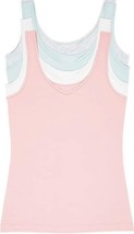 Felina Womens Reversible Cotton Tank Top, 2 Pack Size Large Color White/Green - £30.60 GBP