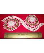 Home Treasure Linen Table Decor Crosseyed Doily Double Circle Doillie Pi... - $18.99