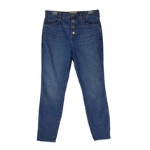 EVERLANE The Vintage Skinny Jean, Ankle Button-Fly High Rise Stretch Den... - $29.03