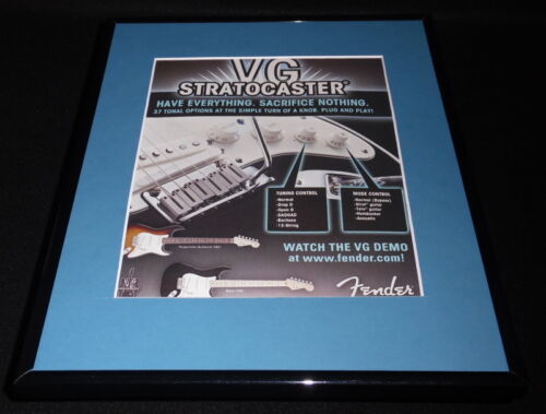 2007 Fender Stratocaster Guitar Framed 11x14 ORIGINAL Advertisement  - $34.64