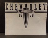 1938 Chevrolet Sales Brochure The Car That is Complete B &amp; W - $62.98