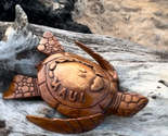 da Hawaiian Store Hand-Carved Wood Honu Turtle Featuring Maui and Hawaii... - $39.99+