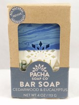 Pacha Soap Co. Cedarwood Eucalyptus 4 ounces Handcrafted Natural Scent NEW - £7.85 GBP