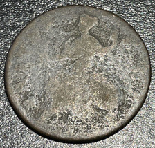 1739 UK United Kingdom King George II Colonial Half 1/2 Penny Regal 9.01g Coin - £15.48 GBP