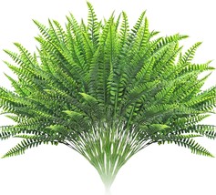 Elechood 10 Bundles Artificial Boston Fern Plants, Bushes Faux Plants Sh... - £28.06 GBP