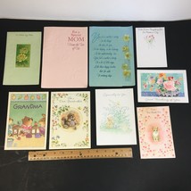 9 Vintage USED Mother&#39;s Day Greeting Cards Mom Grandmother Repurpose Upcycle - £8.13 GBP