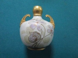 Two Handled Vase Floral American Pottery, Atlanta. Ga. Illegible Signat Rare - £67.26 GBP