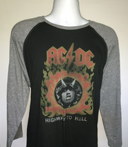 Mens Lucky Brand AC/DC Highway to Hell baseball t shirt XL Angus young - £27.55 GBP