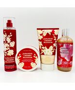 Bath &amp; Body Works Japanese Cherry Blossom Set Mist, Butter, Scrub &amp; Bubb... - $53.55 CAD