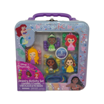 2021 TARA DISNEY PRINCESS JEWELRY ACTIVITY SET W/ CHARMS NECKLACES BEADS... - $14.25