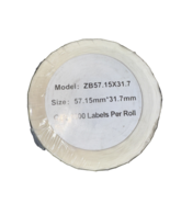 57.15MM x 37.7 MM Thermal Label 1000 Labels per roll - $136.32 MXN