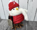 NIPPY bird with Sled &amp; Stocking Hat Wondershop Featherly Friends Christm... - $13.58