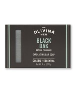 Olivina Men Exfoliating Black Oak Bar Soap 6oz - £14.51 GBP