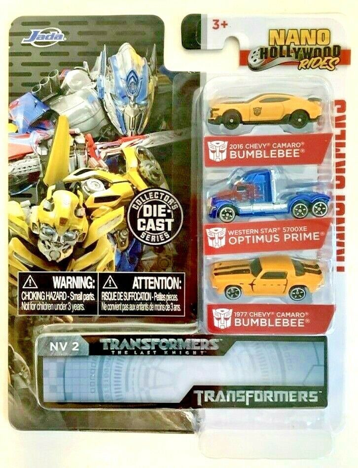 NEW Jada 31125 Transformers 3-Pack Nano Hollywood Rides Die-Cast Vehicles G1 - $13.12