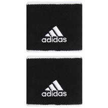 adidas Tennis Wristbands S Sports Badminton Sweatband Black 2 PCS FK0912 - £11.89 GBP