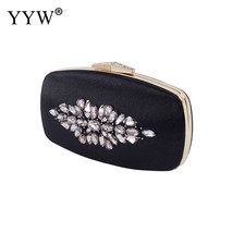 Vintage Green Box Bag Women Clutch Bag Rhinestone Evening Party Bags Bolsa Femin - £34.85 GBP