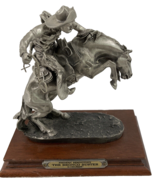 Chilmark Pewter The Bronco Buster 1987 Statue Inspired by Frederic Remin... - £116.76 GBP