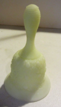 Vintage Fenton Bell Daisy and Button  Custard Uranium Glass - £14.19 GBP