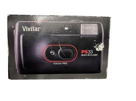 Vivitar PS:33 Point &amp; Shoot 35mm Film Camera Tested Working Clear Lens - $9.67