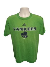 2005 Adidas New York Yankees Irish Adult Small Green TShirt - £11.66 GBP