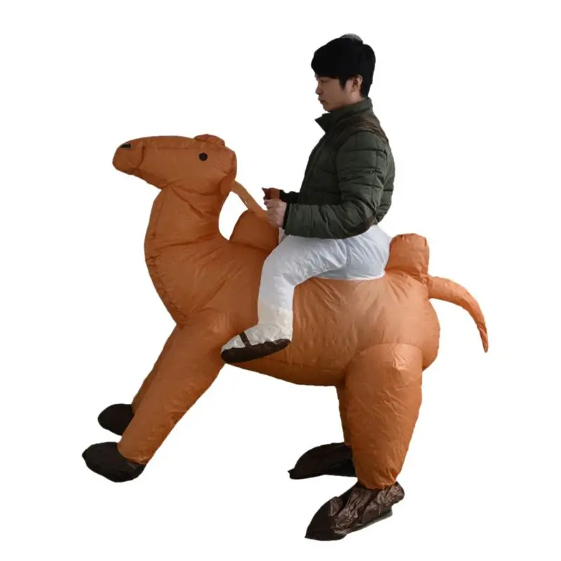 OOTDTY Camel Inflatable Suits Performance Costume Blow Up Outfit Adult Party - £30.42 GBP