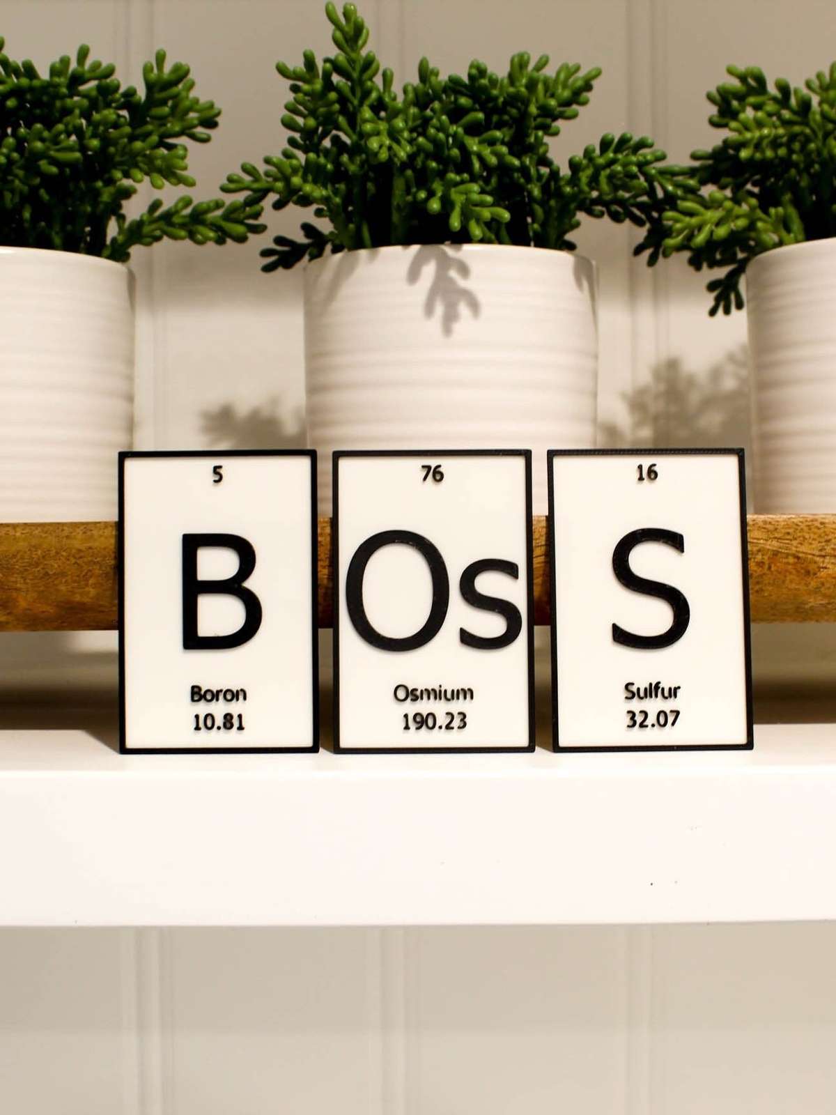 Primary image for BOsS | Periodic Table of Elements Wall, Desk or Shelf Sign
