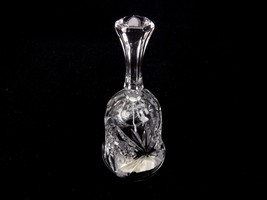 Vintage Bleikristall 24% Lead Crystal Bell w/Crystal Clapper Clear 7&quot; Germany - £15.62 GBP
