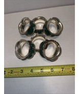 Napkin Rings - Green - Set of 6 - Metal - $9.99