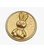 Rabbit Bunny Gold tone  Metal Main Front Buttons .85&quot; - £3.91 GBP