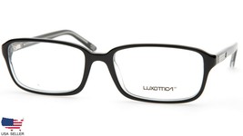 New Luxottica Lu 3208 C388 Top Black On Transparent Eyeglasses Glasses 55-17-140 - £37.67 GBP