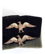 Vintage WW II Sterling Silver Eagles Pins 1940s Fashion Apparel - $175.11 CAD