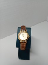Regency Women&#39;s Wrist Watch Analog Brown Leather Band - $12.86