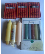 Candles Plumbers PARK LANE Lot Of 7 And More Fiesta Candle Vintage Used - £19.18 GBP