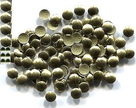 Round Smooth Nailheads 4mm Hot Fix Antique Gold 2 Gross 288 Pieces - £4.53 GBP