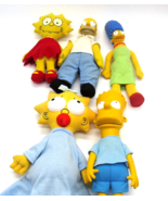 THE SIMPSONS LOT Plush/Plastic Doll Set Vintage - £18.54 GBP