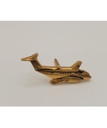 Goldtone AIRPLANE Tie Tack Lapel Hat Pin Aviation Enthusiast Pilot Colle... - £13.08 GBP