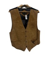 Scully Vest Mens Extra Large Brown Tan Leather Suede Adjustable Western ... - £38.62 GBP