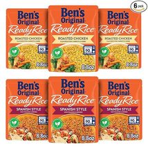 BEN&#39;S ORIGINAL  Flavored Rice Variety Pack, 8.8 OZ Pouch (Pack of 6) - £6.32 GBP