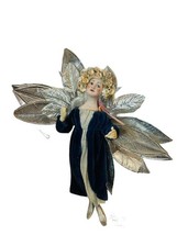 Filis Coit Signed Art Doll Vtg Colorado Artist Figure RARE Blue Angel Fairy 1979 - £110.73 GBP