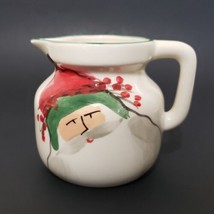 Vietri Old St Nick Creamer Italy Ceramic Christmas Santa - £38.12 GBP