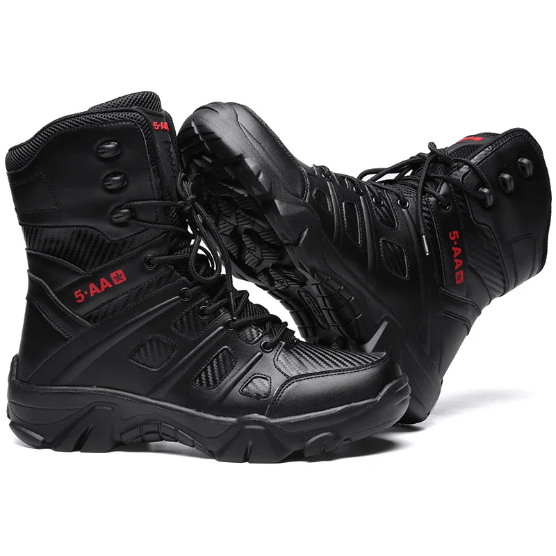 New High-top Plus Size 47 Boots Outdoor Zipper Design Sports Casual Combat Boots - £58.20 GBP