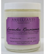 Angelfayss Signature Collection Lavender Renaissance Candle 8 oz. - NEW - $15.00