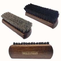 Meltonian - Horsehair Shoe Shine Brushes, 6&quot; and 8&quot;, dark and light hors... - €12,12 EUR+