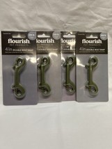 Flourish Pet Products 4 inch Double-Sided Bolt Snap 200 lb Working Load 4 Pack - £4.77 GBP
