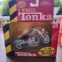 NEW Vintage Retro Tonka Maisto 1999 Indian Four Die Cast Motorcycle Green 1:18  - £14.65 GBP