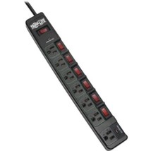 Tripp Lite Eco Surge Protector Power Strip Green 7-Outlet 6ft Cord, Black - £66.57 GBP