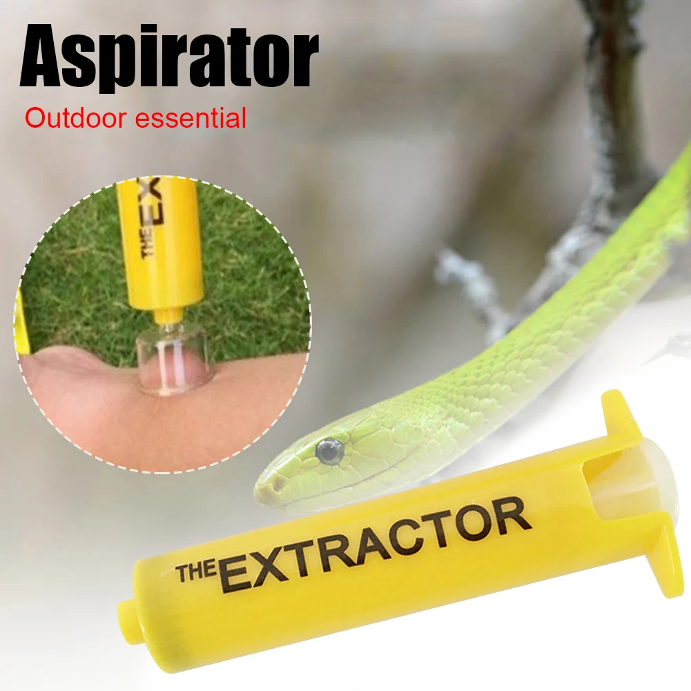 Outdoor Insect Snake Bite Vacuum Venom Extractor First Aid Kit Wild