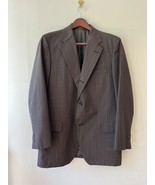 Brooks Brothers Sz 44 Reg. Brown Blazer Mens Striped 2 Button Vented Poc... - $750.22 MXN