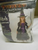 New Kids Spooktacular Creations WITCH Costume Dress &amp; Hat size Medium Childs  - £11.72 GBP